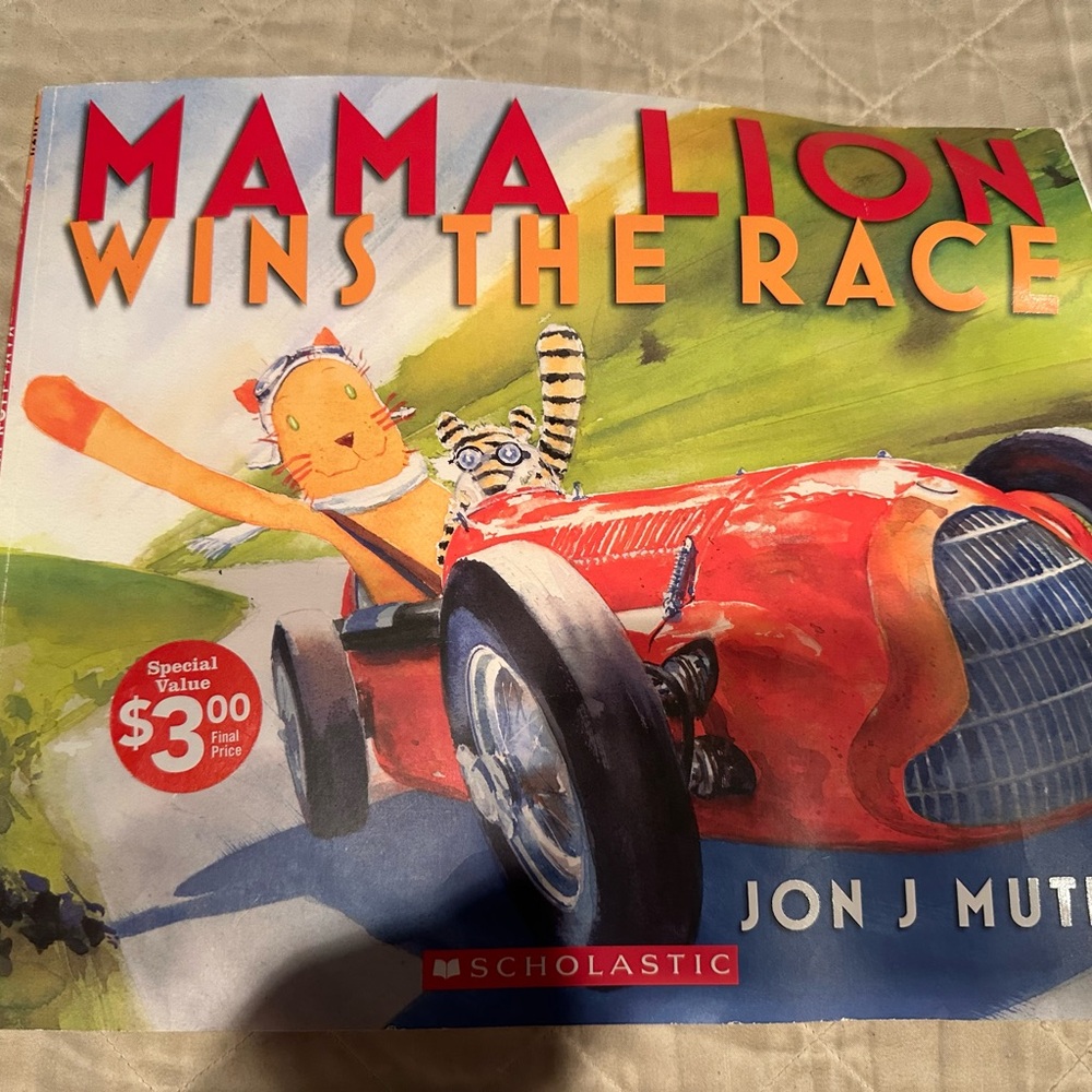 Mama lion wins the race